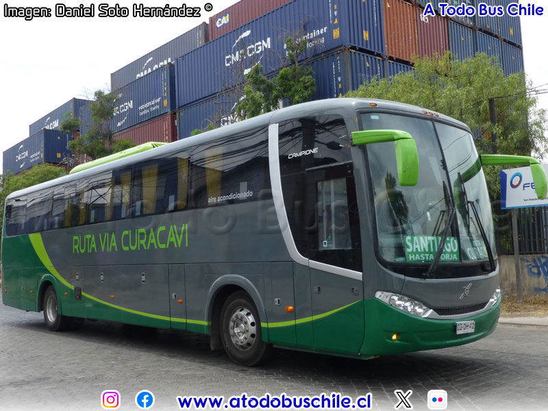 Comil Campione 3.45 / Volvo B-11R Euro5 / Ruta Vía Curacaví