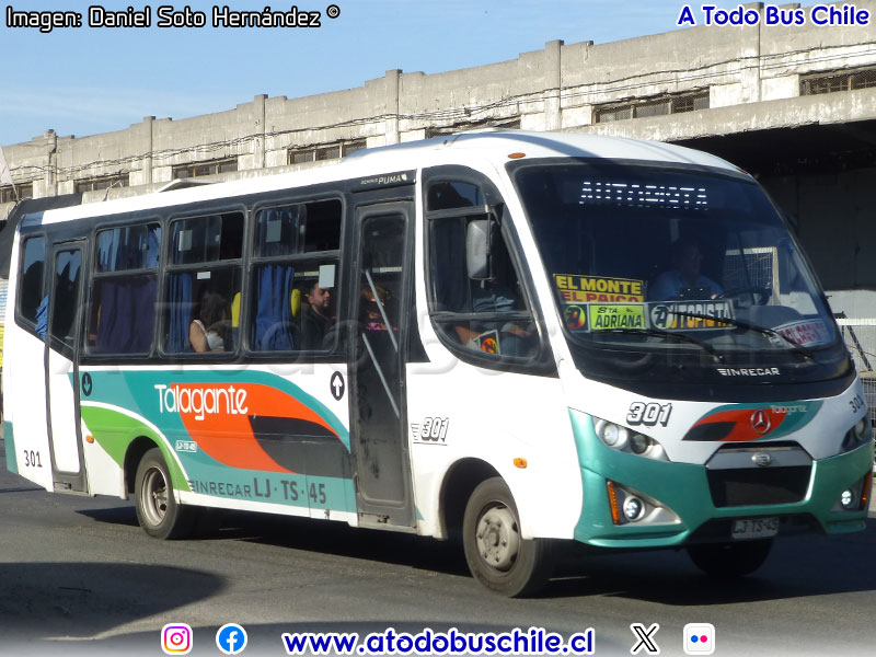 Inrecar Géminis Puma / Mercedes Benz LO-916 / Flota Talagante