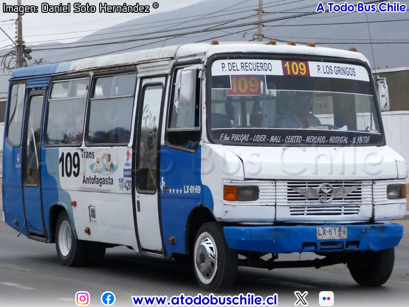 Metalpar Pucará 1 / Mercedes Benz LO-812 / Línea N° 109 Trans Antofagasta