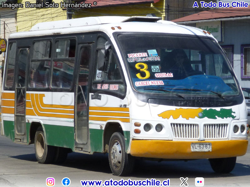 Inrecar Escorpión / Mercedes Benz LO-712 / Línea N° 3 Valdivia
