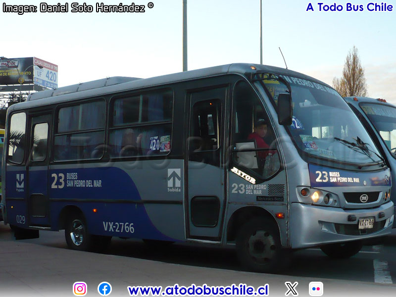 Maxibus Astor / Mercedes Benz LO-712 / Línea N° 23 Buses San Pedro del Mar (Concepción Metropolitano)