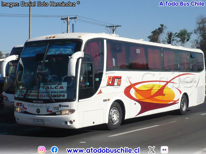Marcopolo Viaggio G6 1050 / Scania K-124IB / Pullman del Sur