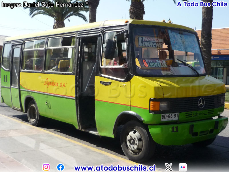 Metalpar Pucará 1 / Mercedes Benz LO-809 / Línea N° 8 Agdabus S.A. (Limache)