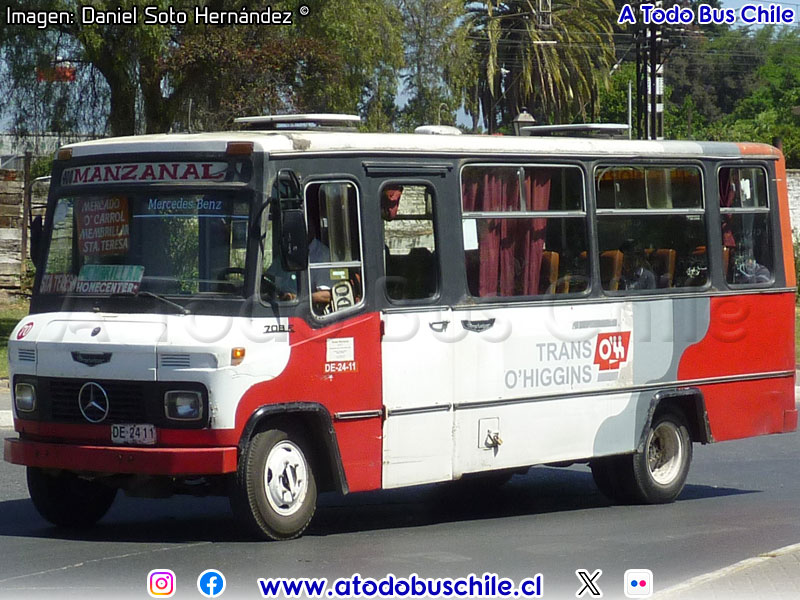 Metalpar Llaima / Mercedes Benz LO-708E / Línea N° 400 Manzanal Trans O'Higgins