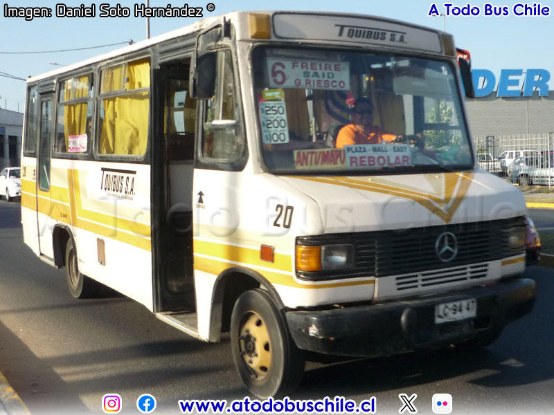 Cuatro Ases PH-50 / Mercedes Benz LO-812 / Línea N° 6 Transportes QUIBUS (Quillota)