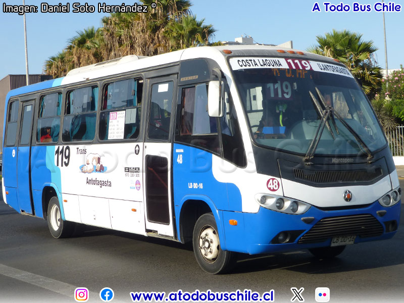 Marcopolo Senior / Mercedes Benz LO-916 BlueTec5 / Línea N° 119 Trans Antofagasta