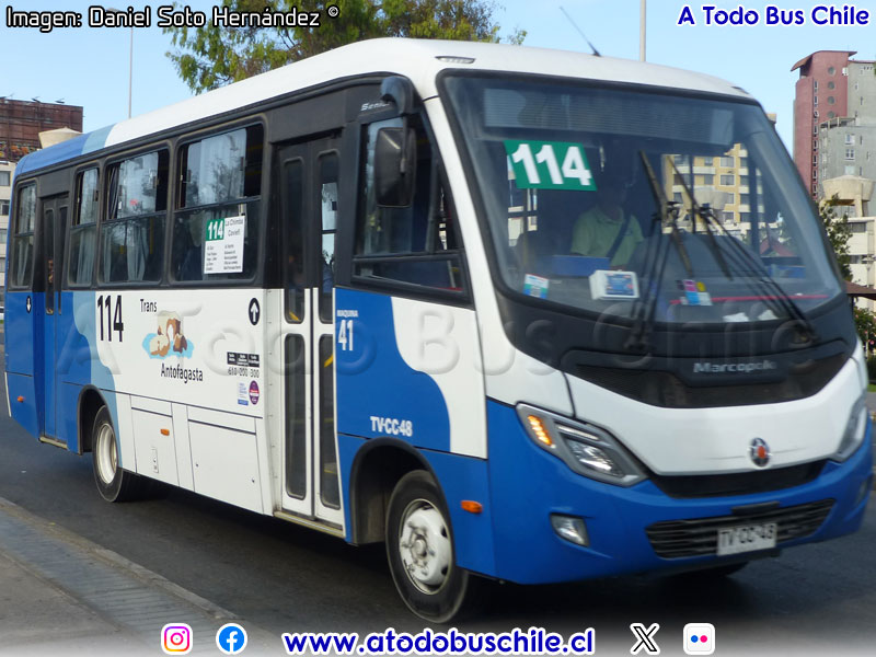 Marcopolo Senior / Mercedes Benz LO-916 BlueTec5 / Línea N° 114 Trans Antofagasta