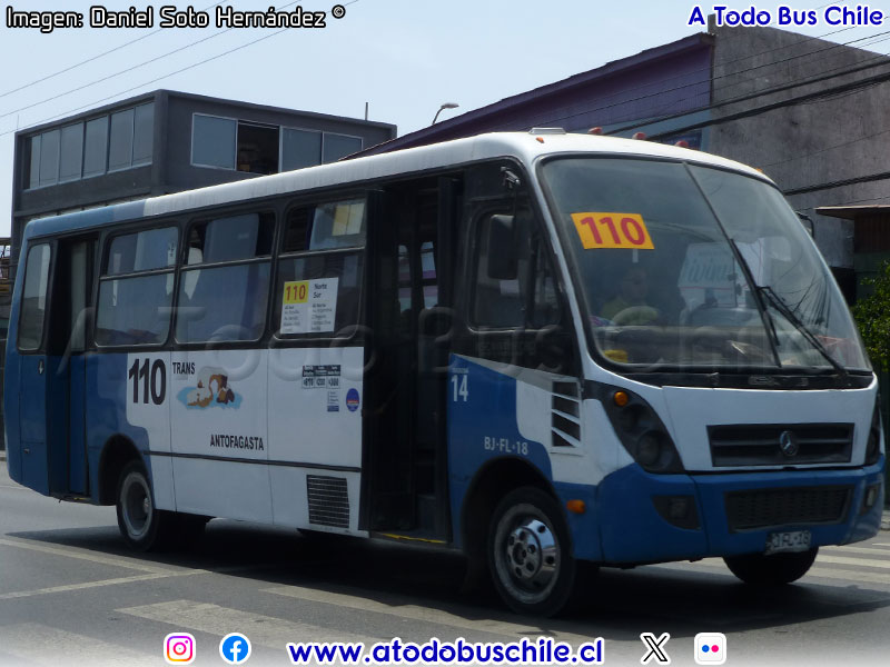 Induscar Caio Foz / Mercedes Benz LO-915 / Línea N° 110 Trans Antofagasta