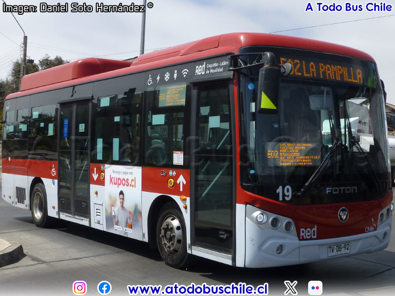 Foton E-Bus U-9 SC / Línea E-02 Red Coquimbo - La Serena de Movilidad