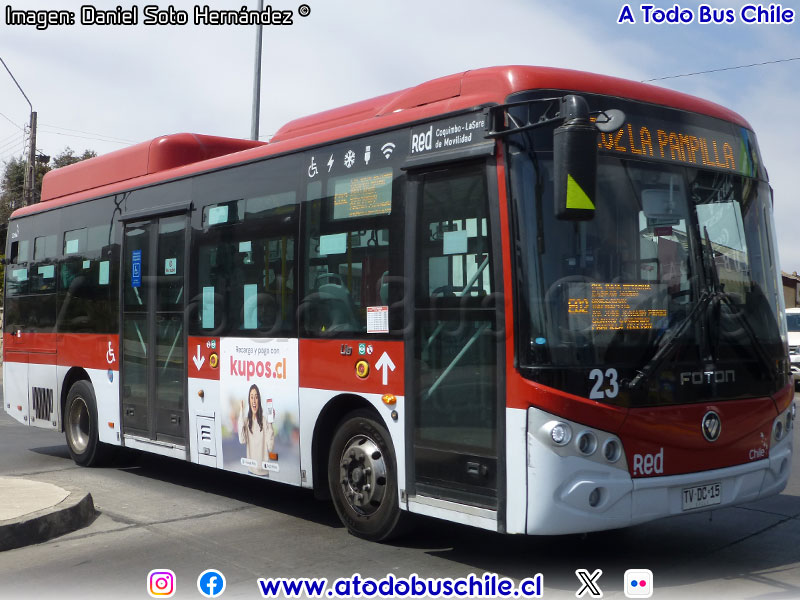 Foton E-Bus U-9 SC / Línea E-02 Red Coquimbo - La Serena de Movilidad