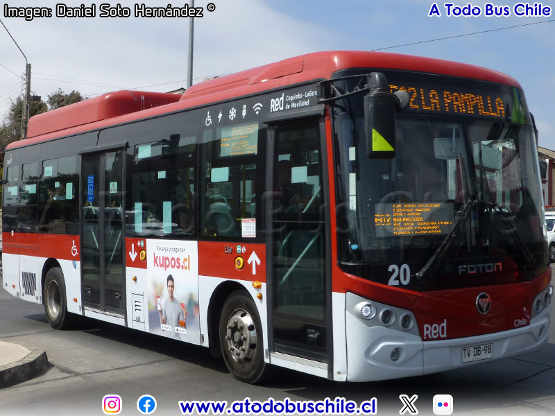 Foton E-Bus U-9 SC / Línea E-02 Red Coquimbo - La Serena de Movilidad