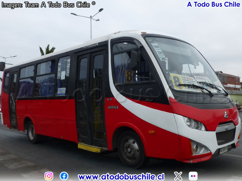 Inrecar Géminis Puma / Agrale MA-9.2 Euro V / Línea N° 8 Arica