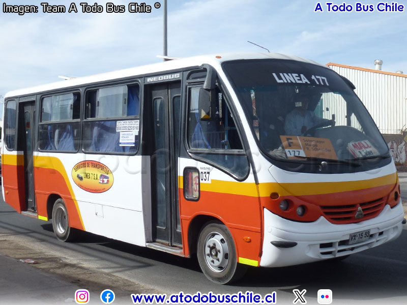 Neobus Thunder + / Agrale MA-8.5TCA / Variante F Línea N° 177 S.A. (Calama)