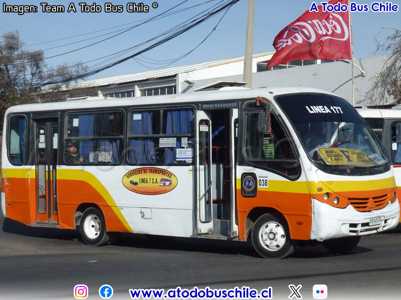 Neobus Thunder + / Agrale MA-8.5TCA / Variante F Línea N° 177 S.A. (Calama)