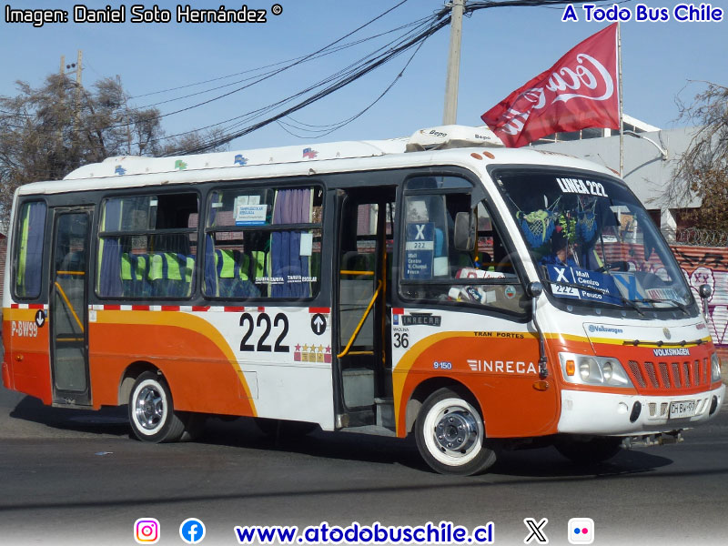 Inrecar Capricornio 2 / Volksbus 9-150EOD / Variante X Línea N° 222 (Calama)