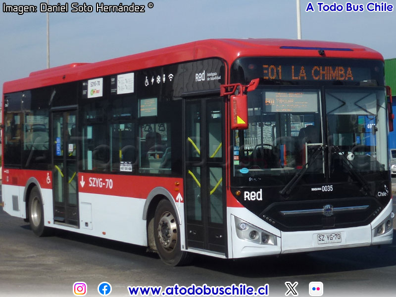Zhong Tong LCK6106EVG / Línea E-01 Red Antofagasta de Movilidad