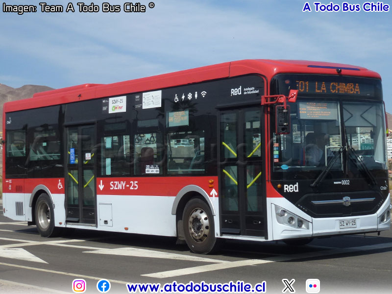 Zhong Tong LCK6106EVG / Línea E-01 Red Antofagasta de Movilidad