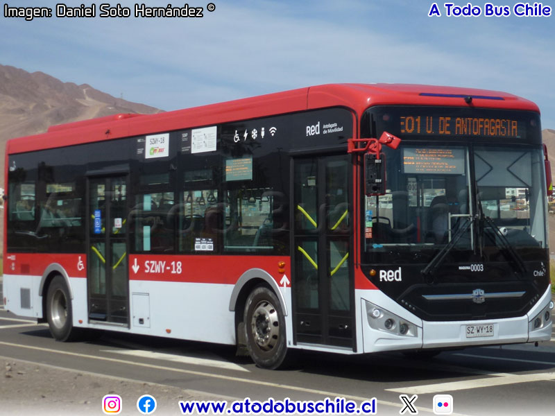 Zhong Tong LCK6106EVG / Línea E-01 Red Antofagasta de Movilidad