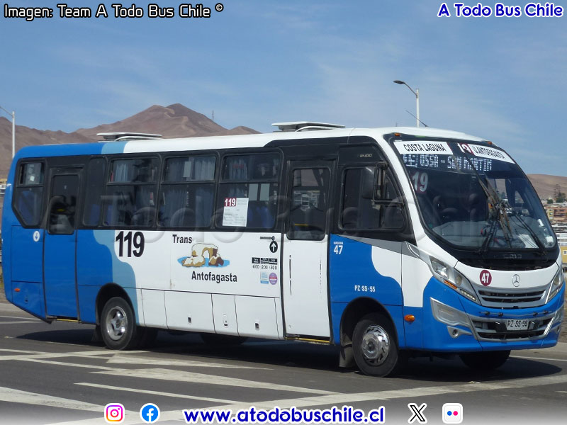 Induscar Caio F-2400 / Mercedes Benz LO-916 BlueTec5 / Línea N° 119 Trans Antofagasta