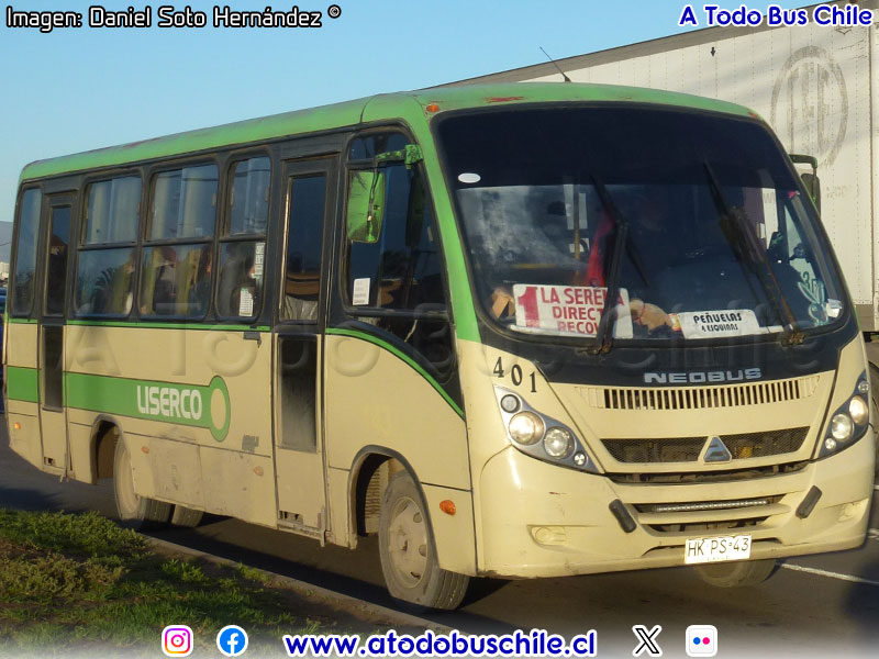 Neobus Thunder + / Agrale MA-9.2 Euro V /  Línea La Serena Coquimbo LISERCO