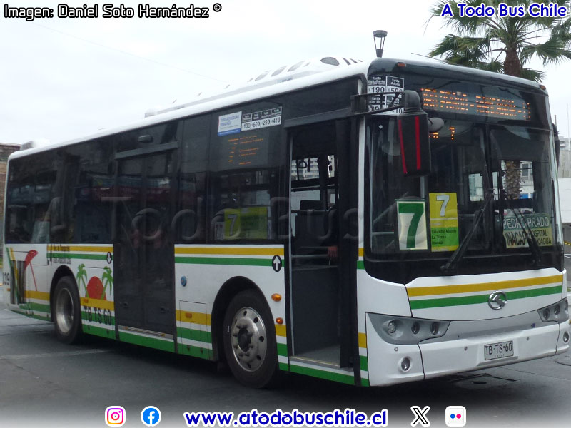 King Long XMQ6900G Euro5 / Línea N° 7 Iquique