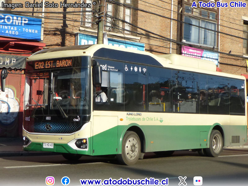 King Long XMQ6900G E-Tech / Línea E-02 Estación Barón - San Roque Red Valparaíso de Movilidad