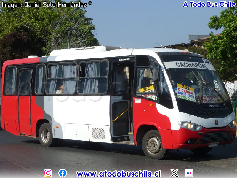 Marcopolo Senior / Mercedes Benz LO-916 BlueTec5 / Línea 300 Sur - Poniente (Cachapoal) Trans O'Higgins