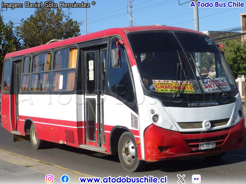 Neobus Thunder + / Mercedes Benz LO-915 / Buses Amanecer S.A. (San Antonio)