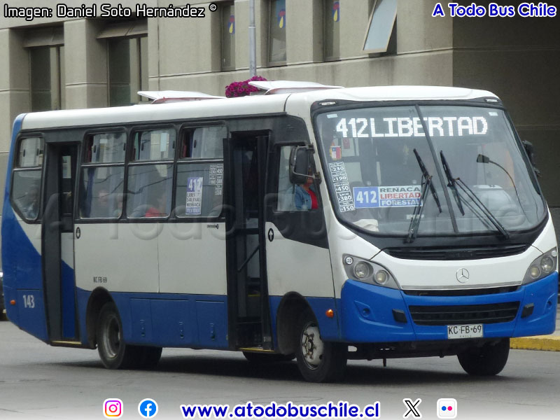 Induscar Caio Foz / Mercedes Benz LO-916 BlueTec5 / TMV 4 Viña Bus S.A.