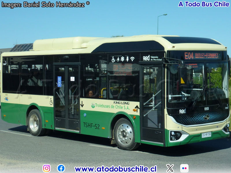 King Long XMQ6106GE / Línea E-04 Placilla - Curauma Red Valparaíso de Movilidad