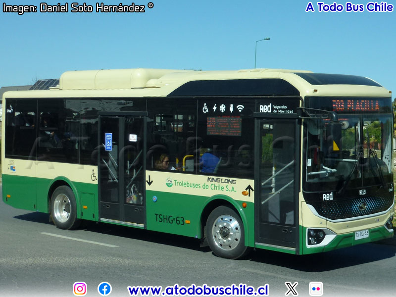 King Long XMQ6900G E-Tech / Línea E-03 Estación Barón - Curauma Red Valparaíso de Movilidad