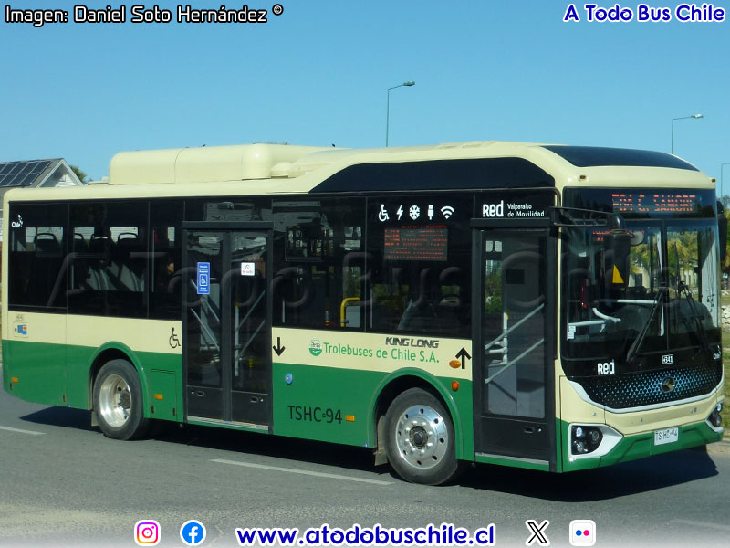 King Long XMQ6900G E-Tech / Línea E-04 Placilla - Curauma Red Valparaíso de Movilidad