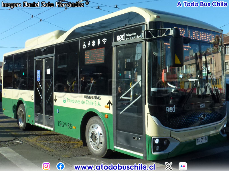 King Long XMQ6900G E-Tech / Línea E-02 Estación Barón - San Roque Red Valparaíso de Movilidad