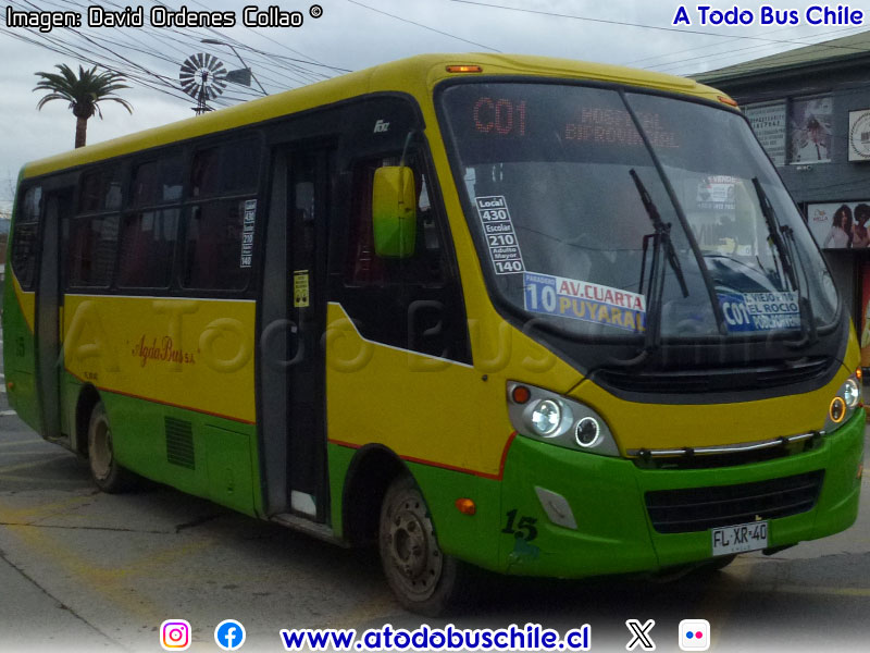 Induscar Caio Foz / Mercedes Benz LO-916 BlueTec5 / Línea C-01 Agadabus S.A. (Limache)