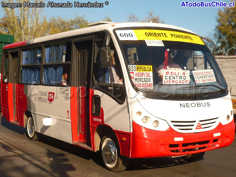 Neobus Thunder + / Agrale MA-8.5TCA / Línea 600 Oriente - Poniente Trans O'Higgins
