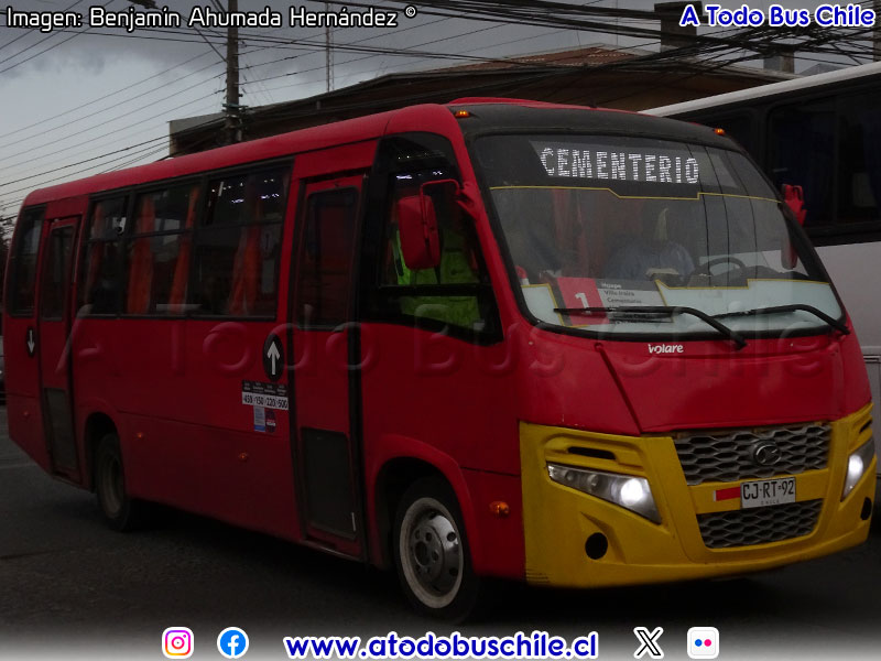 Volare W9 Urbano / Agrale MA-9.2 Euro V / Línea N° 1 Chillán