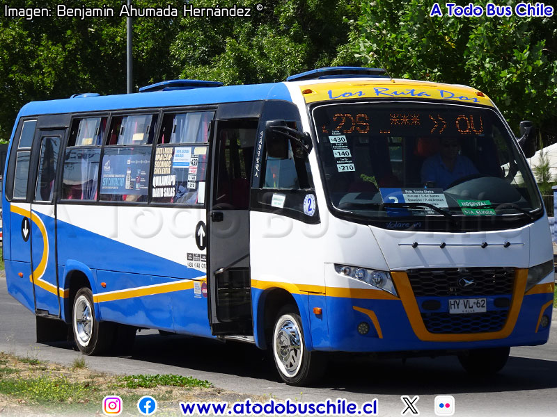 Volare W9 Urbano / Agrale MA-9.2 Euro V  / Línea N° 2 Chillán