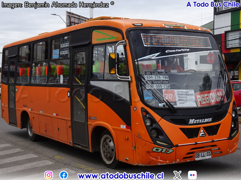 Metalbus Andes / Agrale MA-9.2 Euro V / Línea N° 20v Valdivia