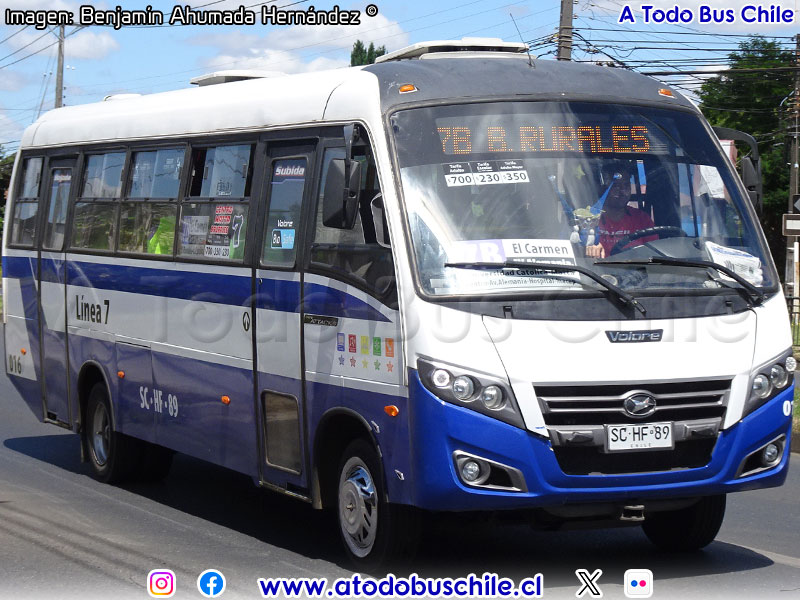 Volare Attack 9 / Agrale MA-9.2 Euro V / Línea N° 7 Temuco