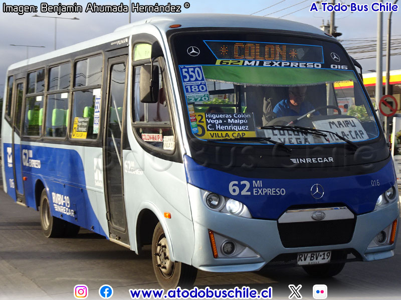 Inrecar Géminis Puma / Mercedes Benz LO-916 BlueTec5 / Línea N° 62 Mi Expreso (Concepción Metropolitano)