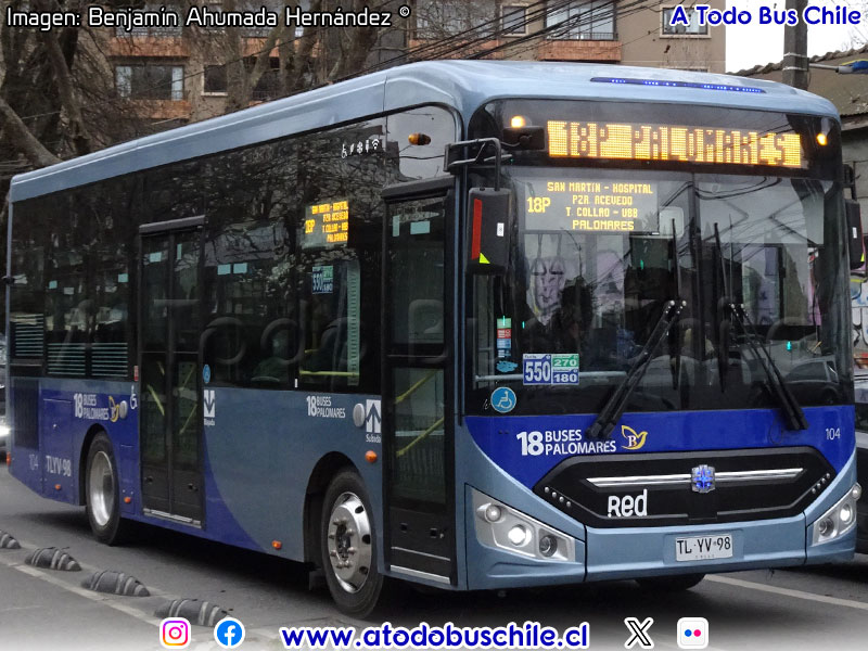 Zhong Tong LCK6950G Euro5 / Línea N° 18 Buses Palomares (Concepción Metropolitano)