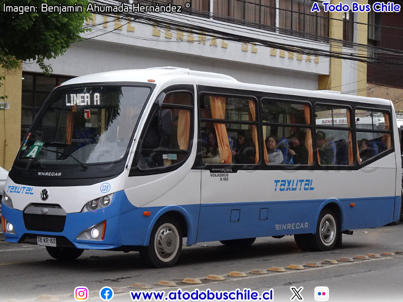 Inrecar Géminis Puma / Volksbus 9-160OD Euro5 / Línea A TAXUTAL (Talca)