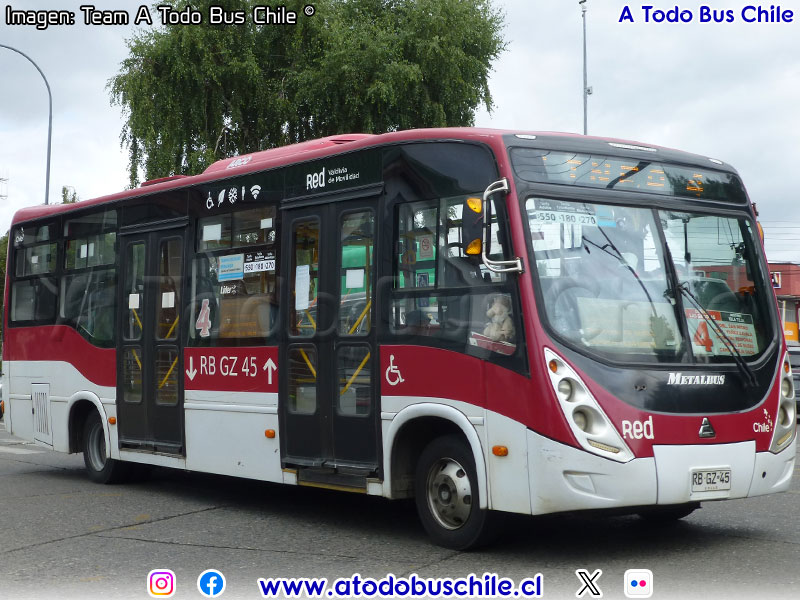 Metalbus Andes / Agrale MT-9000 Euro V / Línea N° 4 Valdivia