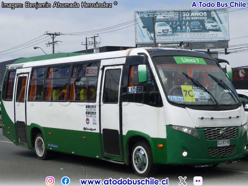 Volare W9 Urbano / Agrale MA-9.2 Euro V / Línea N° 7 Vía Alerce S.A. (Puerto Montt)