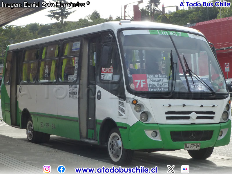 Induscar Caio Foz / Mercedes Benz LO-915 / Línea N° 7 Vía Alerce S.A. (Puerto Montt)