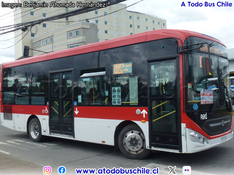 Zhong Tong LCK6950G Euro5 /  Línea N° 4 Transportes Chinquihue Ltda. (Puerto Montt)