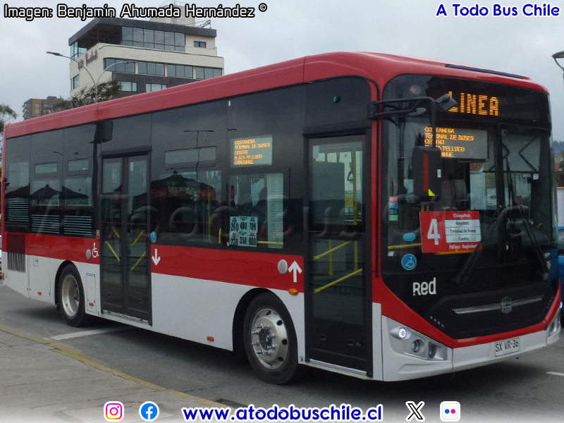Zhong Tong LCK6950G Euro5 / Línea N° 4 Transportes Chinquihue Ltda. (Puerto Montt)