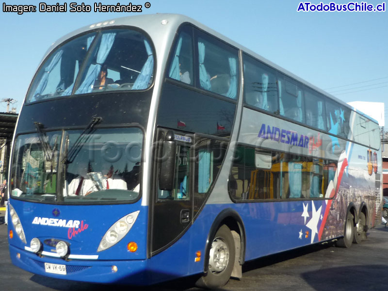 Metalsur Starbus 405 DP / Mercedes Benz O-500RSD-2436 / Andesmar Chile - Viaje Inaugural Santiago - Lima (Perú)