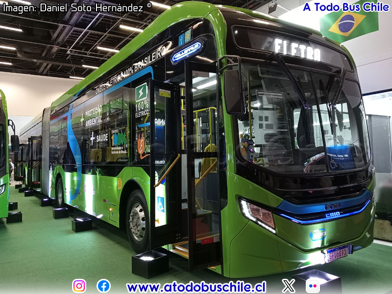 Induscar Caio e-Millennium / Mercedes Benz O-500UDA-3736 / Eletra e-bus / Unidad de Prueba