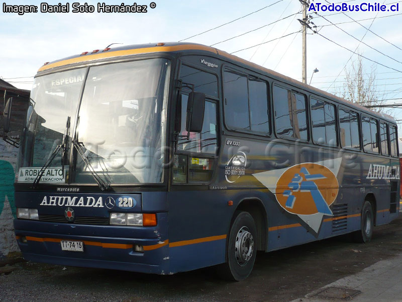 Marcopolo Viaggio GV 1000 / Mercedes Benz O-400RSE / Buses Ahumada (Al servicio de CMPC Roble Alto)